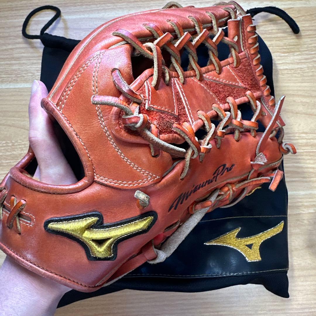 【ミズノプロ】　硬式用野球グローブ　外野用