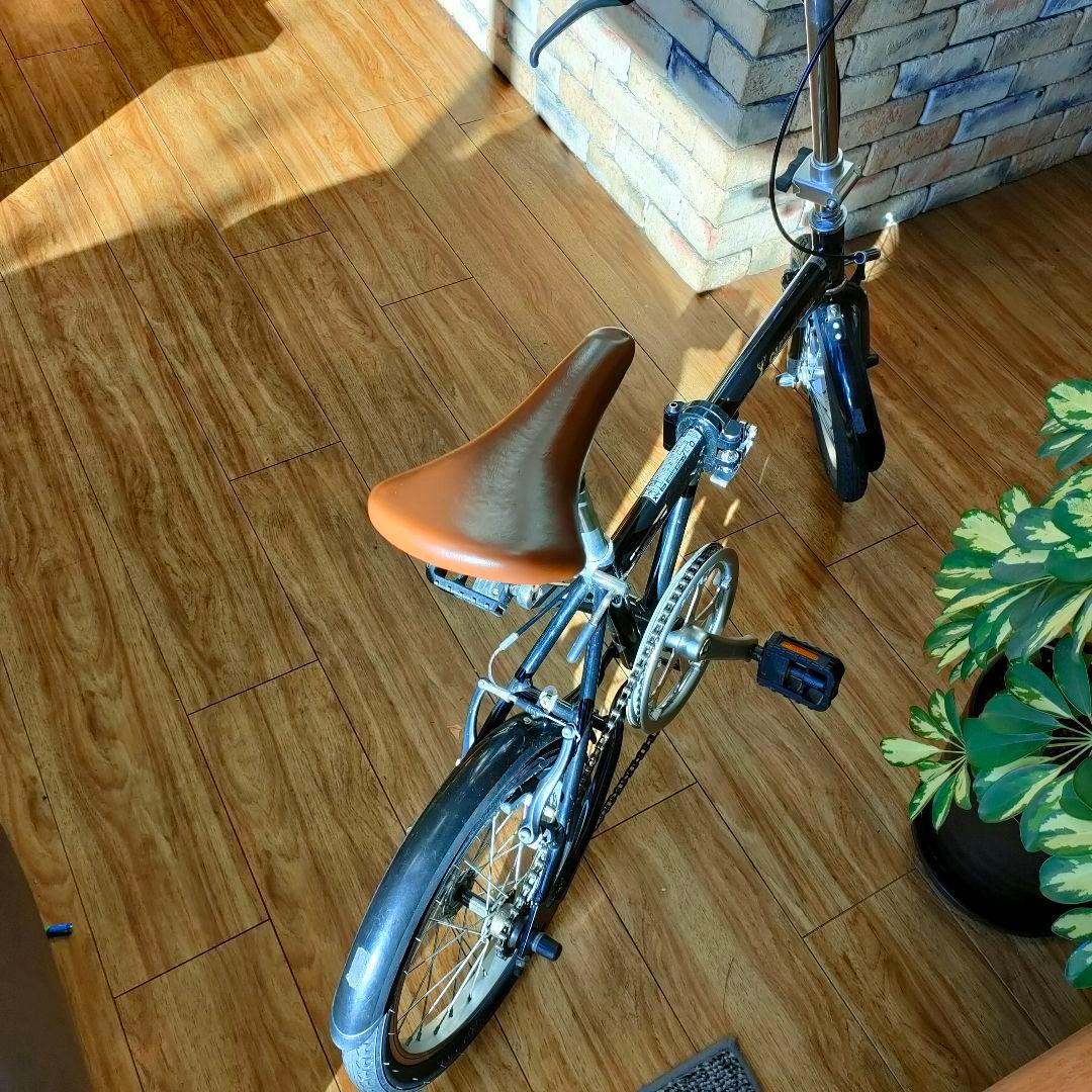 折り畳み自転車　キャプテンスタッグ　16インチ　黒