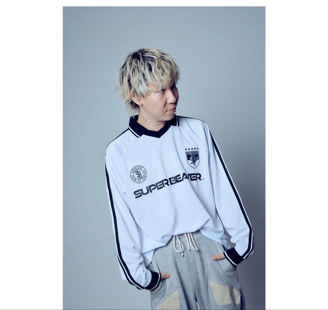 新品SUPER BEAVER サッカーシャツ ホワイト Mサイズ　ショッパー付き