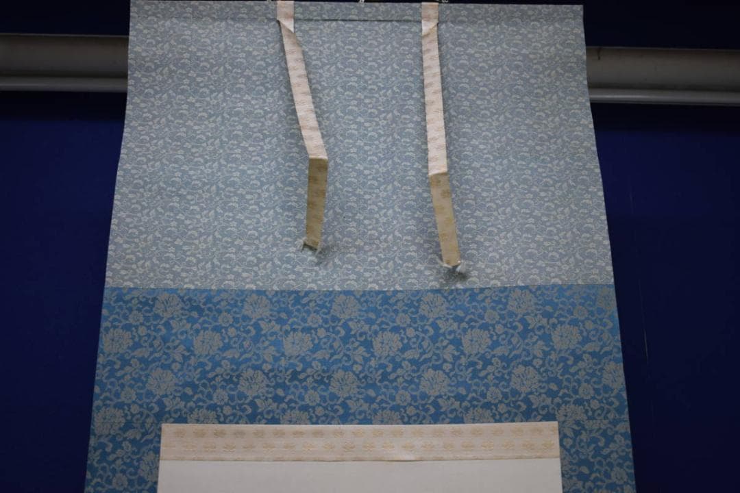 真作/小島紫光/月下桜五重の塔図/古都の春/桐共箱付/布袋屋掛軸HI-437