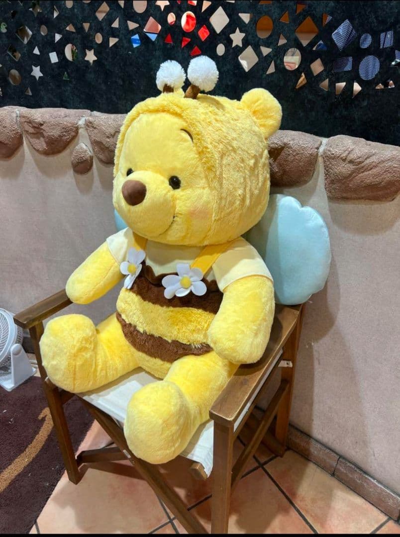 カミサマ専用　プーさん 80cm ぬいぐるみ スーパービッグ HONEY DAY