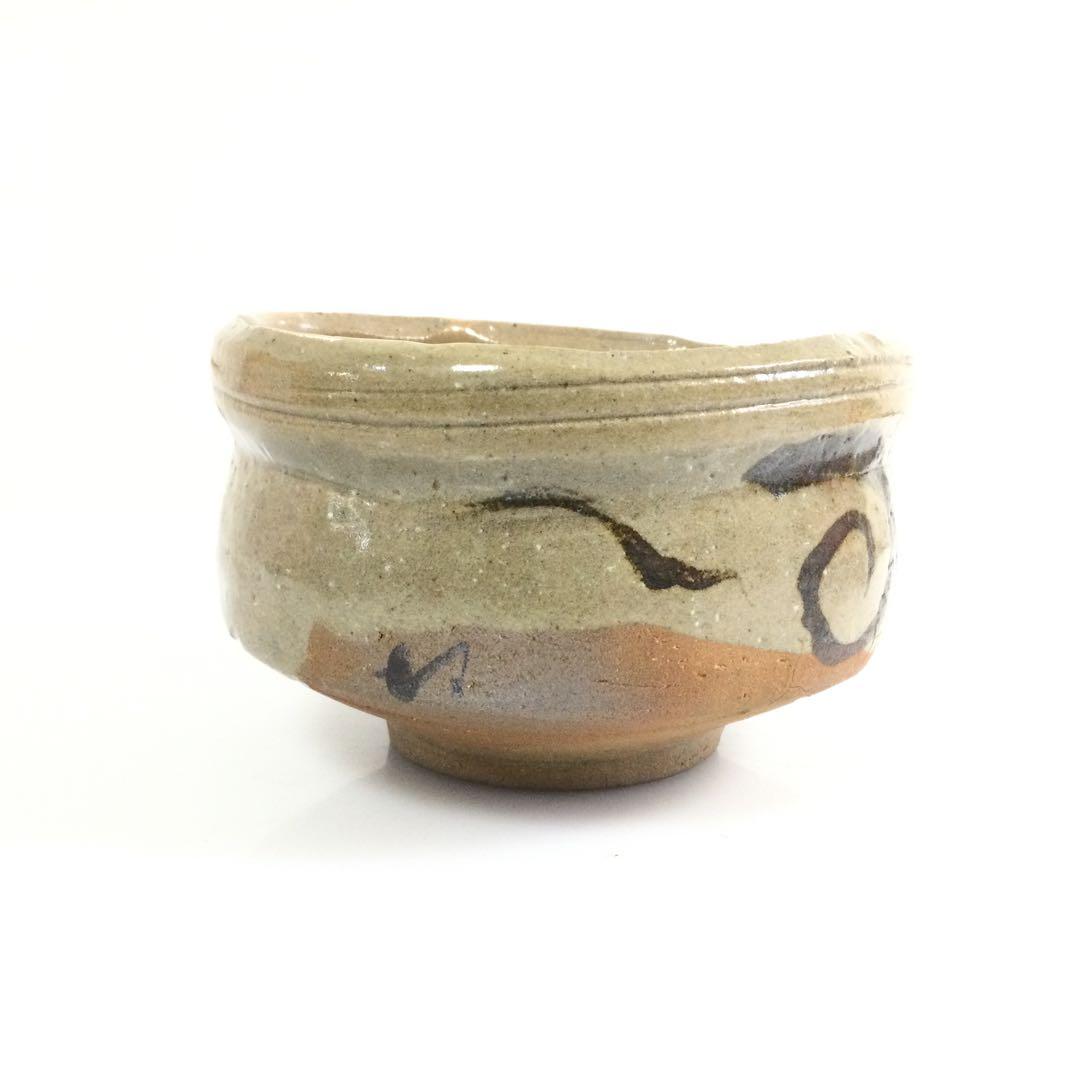 唐津焼 絵唐津茶碗 抹茶碗 青葉太陽作 茶道具 T523