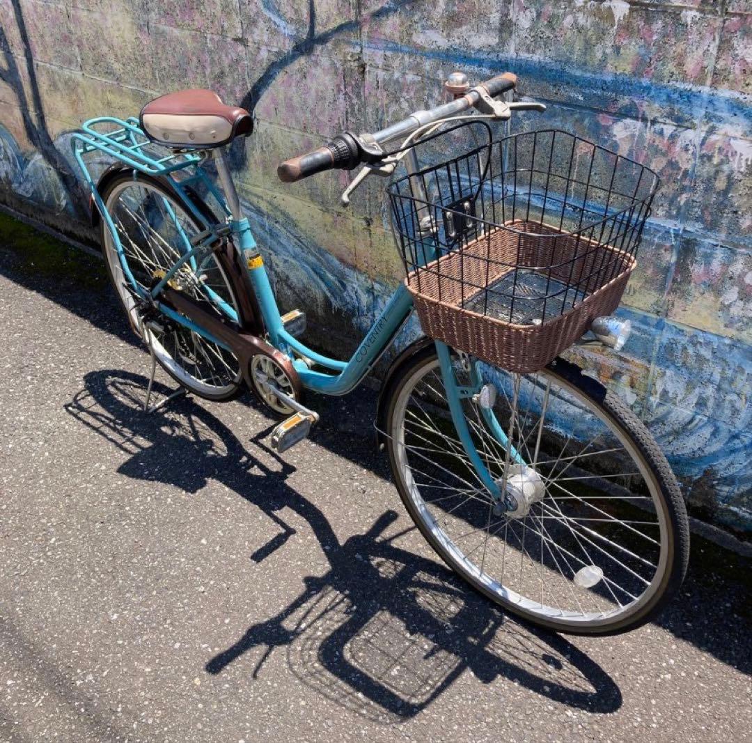 ママチャリ　26インチ　6段ギヤ　LEDオートライト　東京都引取限定