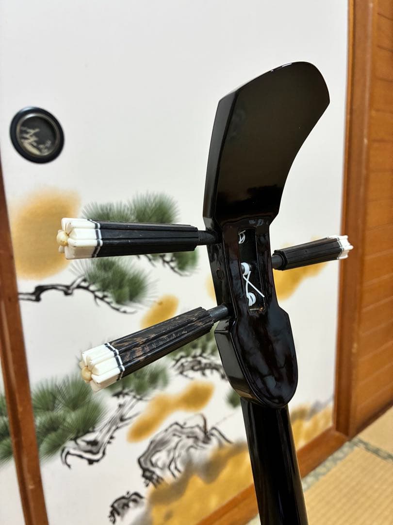 沖縄三線！黒木上質カマゴン！江戸与那城型！本張り【一枚張り】