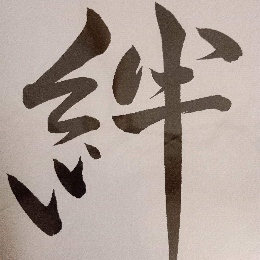 矢内理絵子女流五段 直筆色紙 絆