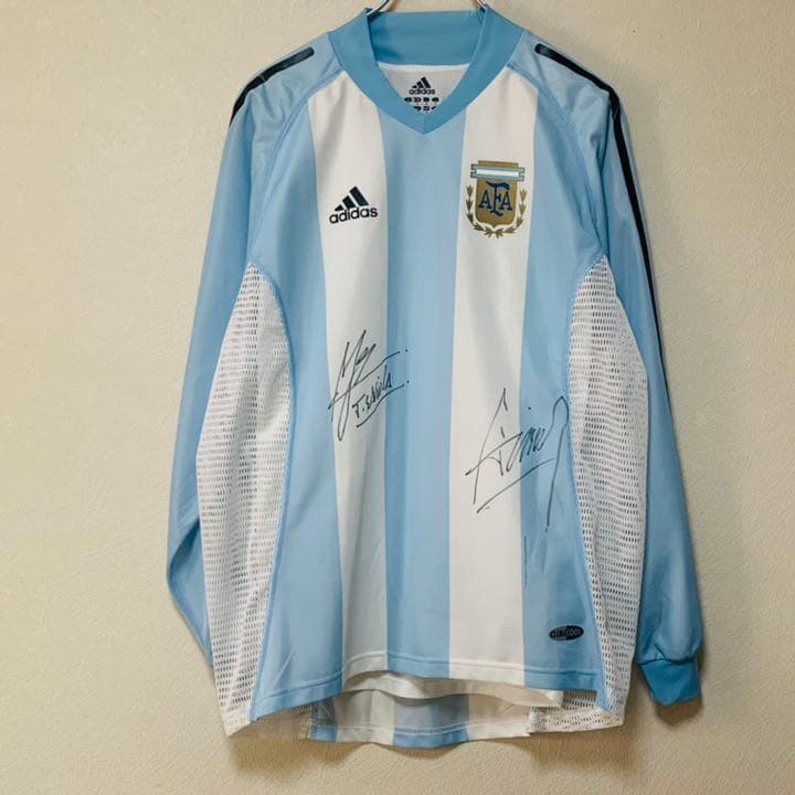 【レア】元アルゼンチン代表　サビオラ アイマール 直筆サイン入り支給ユニフォーム