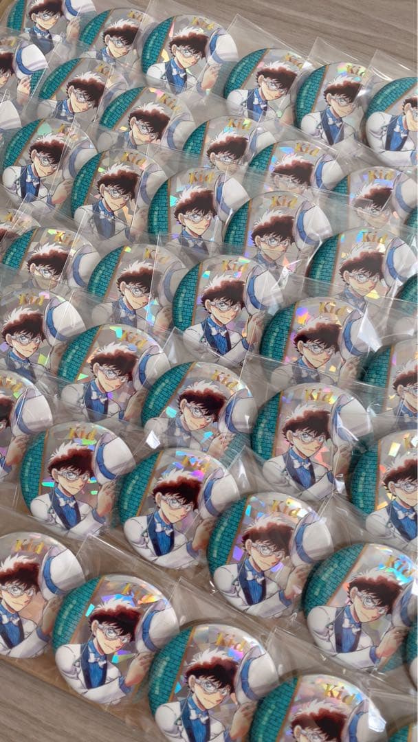 名探偵コナン コナン展 30周年 怪盗キッド 缶バッジ24点