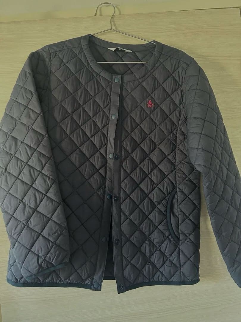 Munsingwearゴルフ美品ネイビー キルティングジャケット レディース