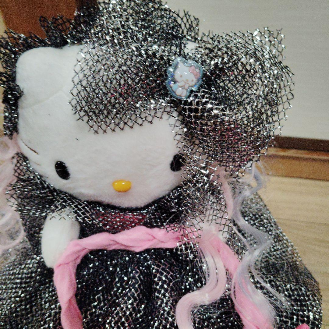 hello Kitty ハローキティ ぬいぐるみ 黒ドレスsanrio ntt