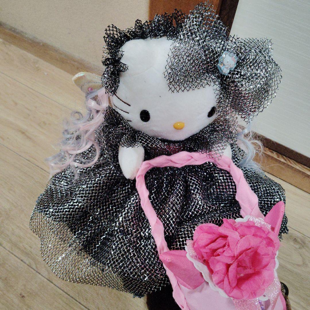 hello Kitty ハローキティ ぬいぐるみ 黒ドレスsanrio ntt