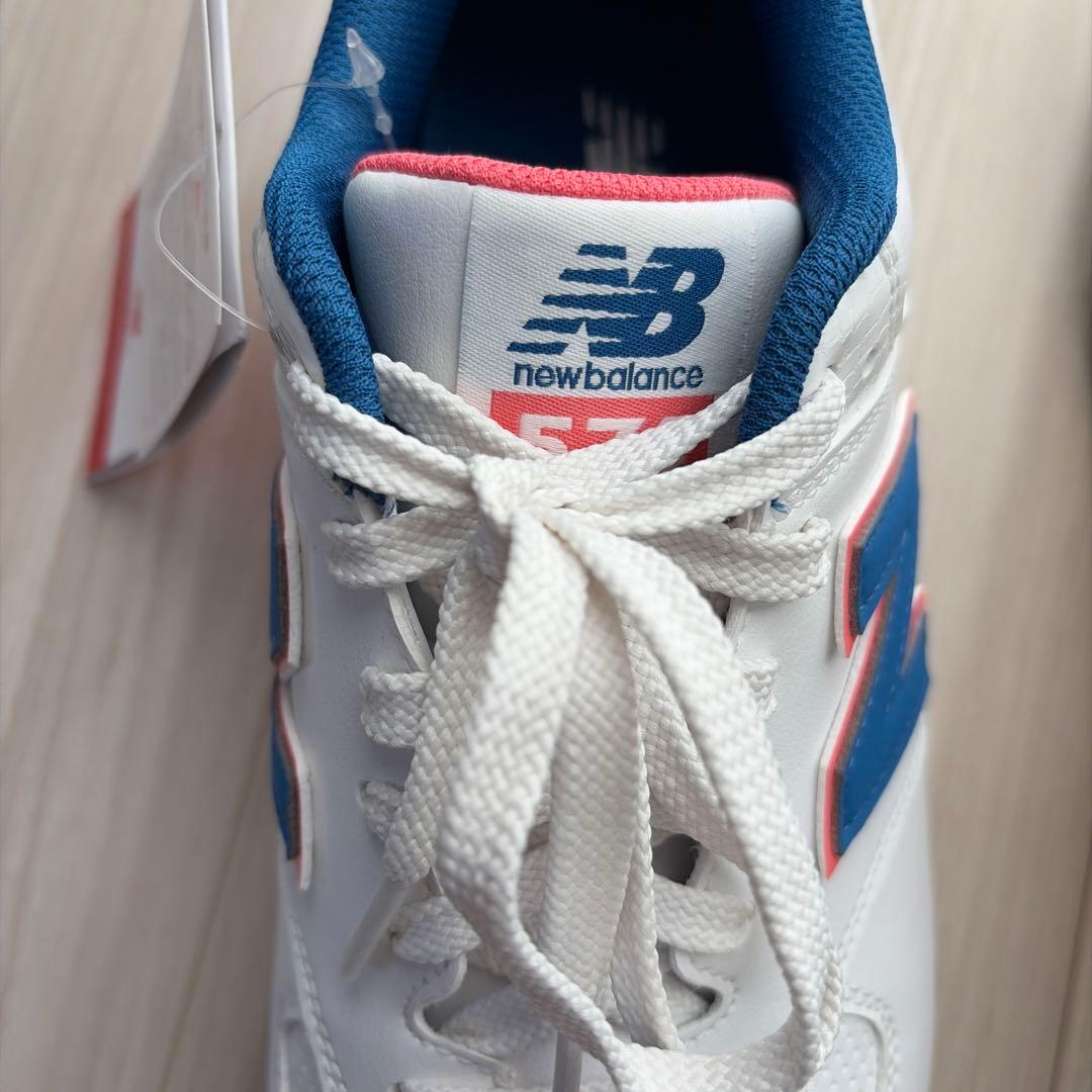 【新品・未使用】New Balanceゴルフシュー25.5cm 白・水色・ピンク
