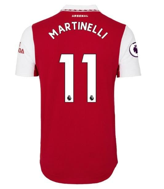 アーセナル　マルティネッリ　オーセンティック ホーム（M）2022-23