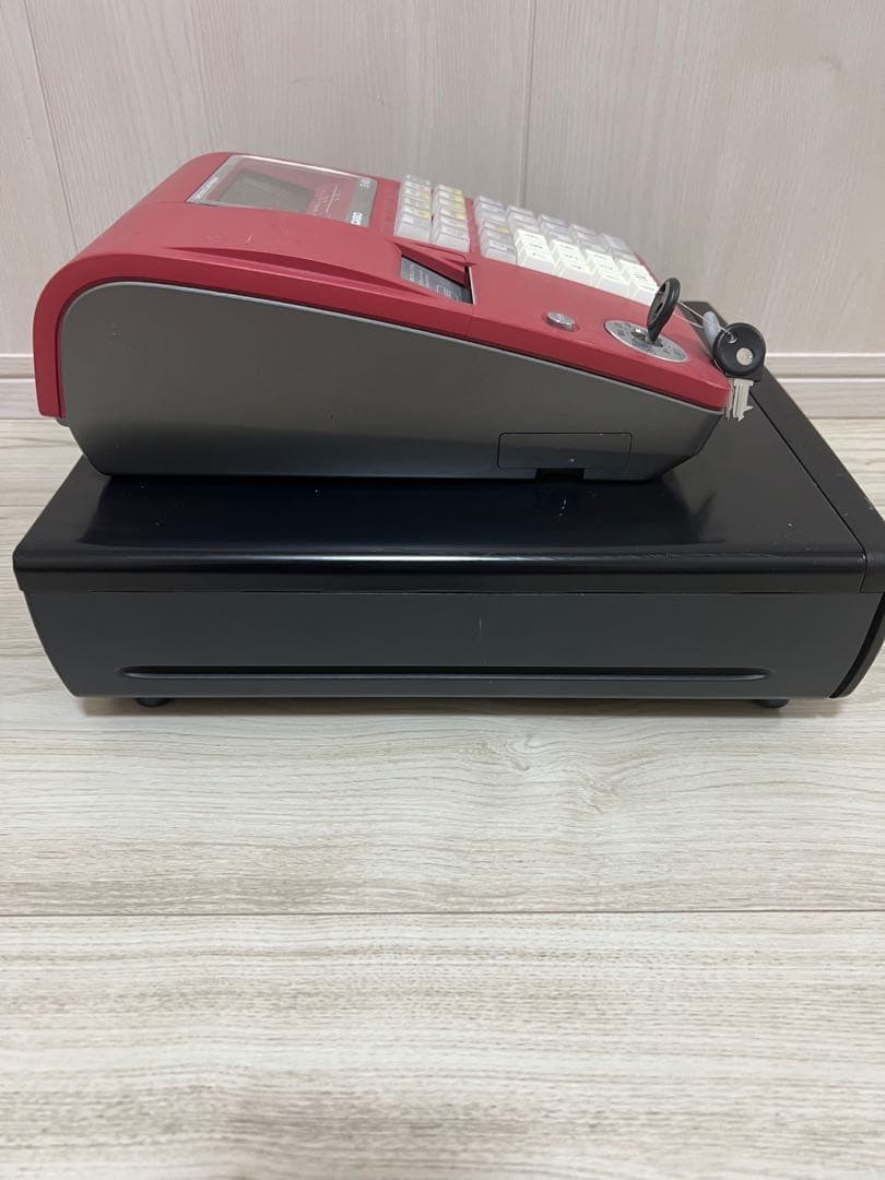 権*六様 CASIO カシオ レジスター TE-400 レッド