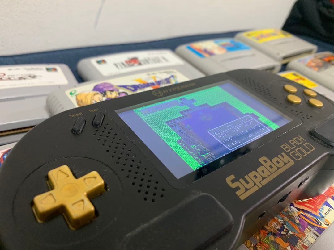 ソフト付SupaBoy Black Gold スーパーファミコン互換ゲーム機