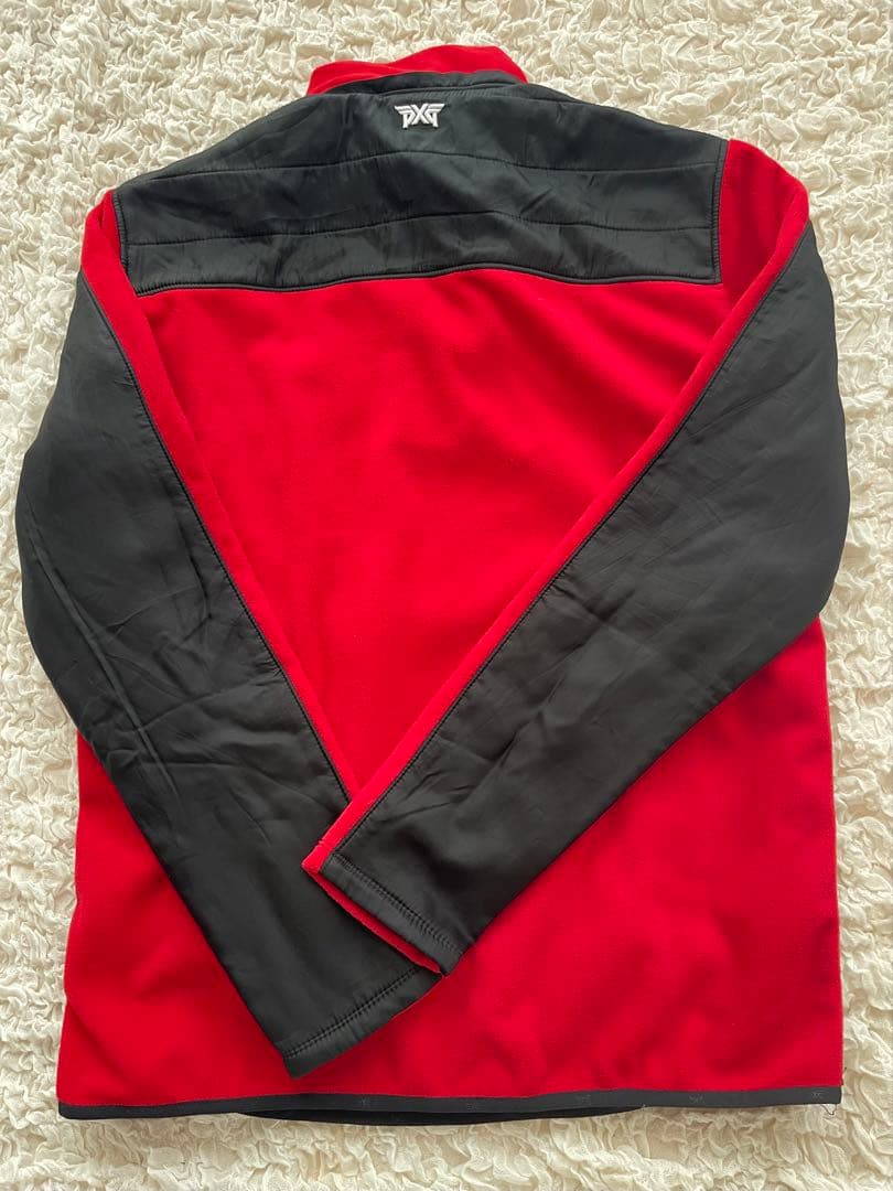 pxg フリース新品 赤黒