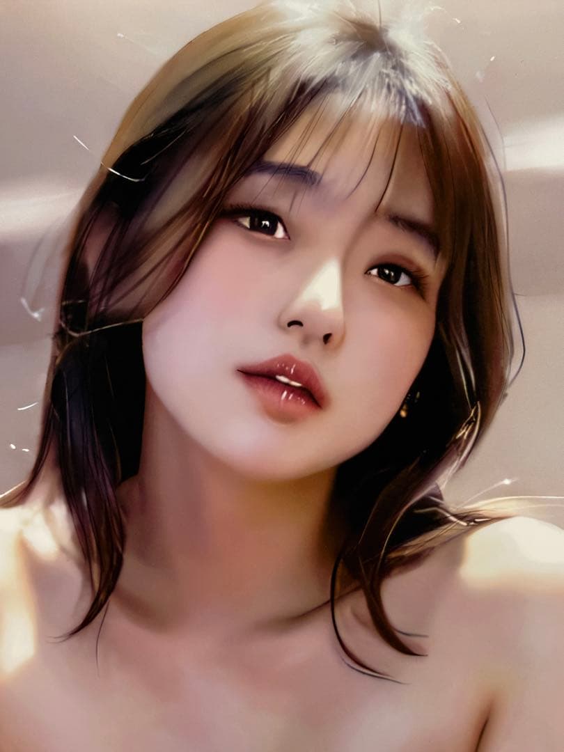 【真作保証】佐藤ヒロシ版画作品　美人画　スポニチ　梨沙46