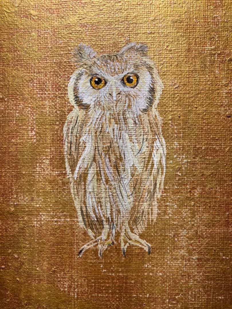 絵　絵画　アクリル画　動物　鳥　アート　インテリア　雑貨　おしゃれ　かわいい　鳥