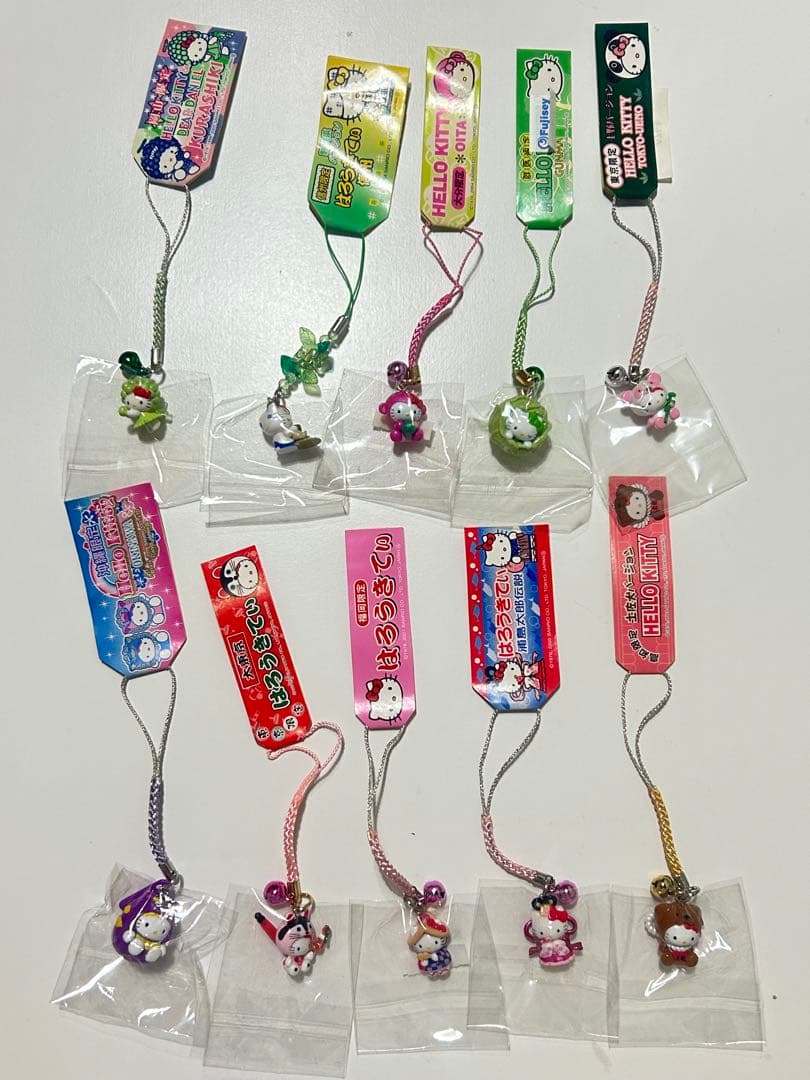 【186点】ご当地キティ 大量 根付 ストラップまとめ売り (おまけ付き)