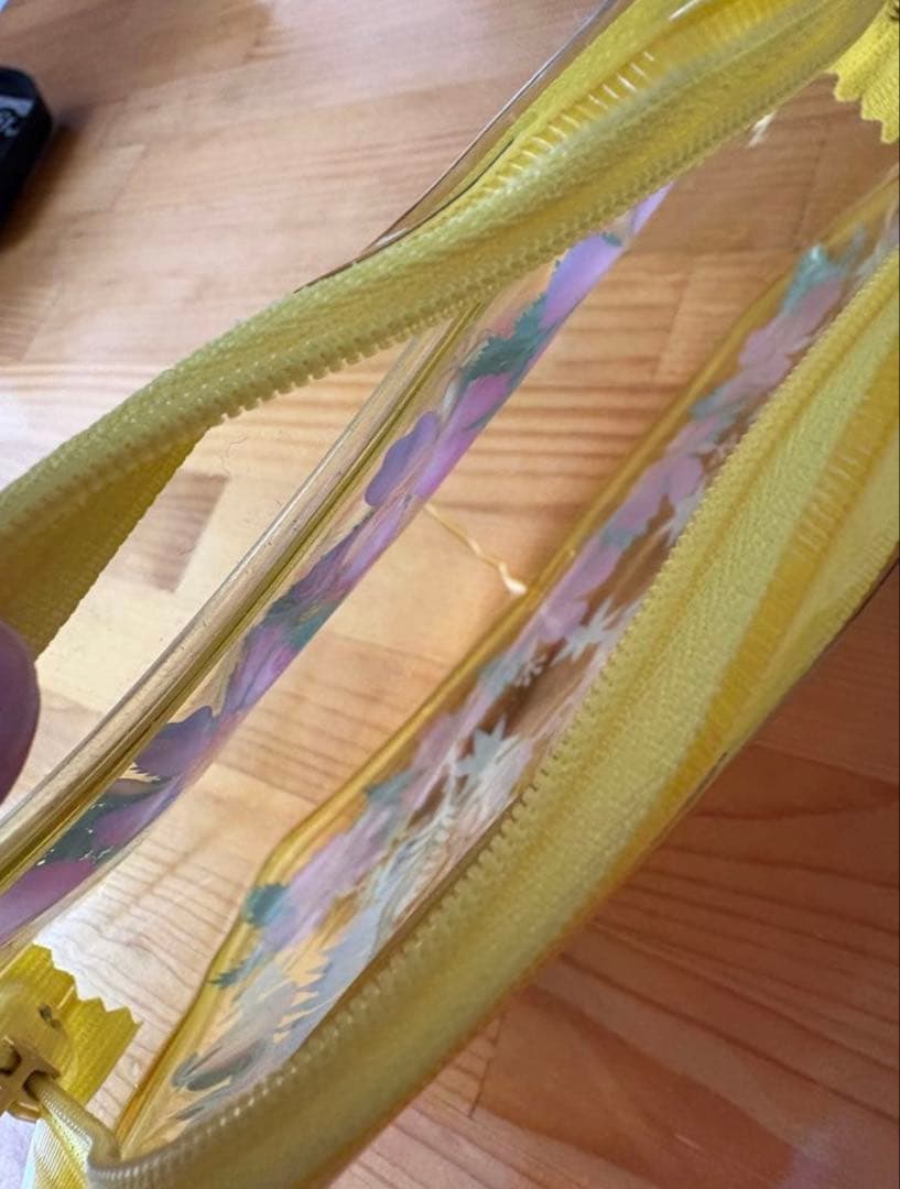 平成レトロ ハローキティ トロピカル ハイビスカス クリアポーチ 2001年レア