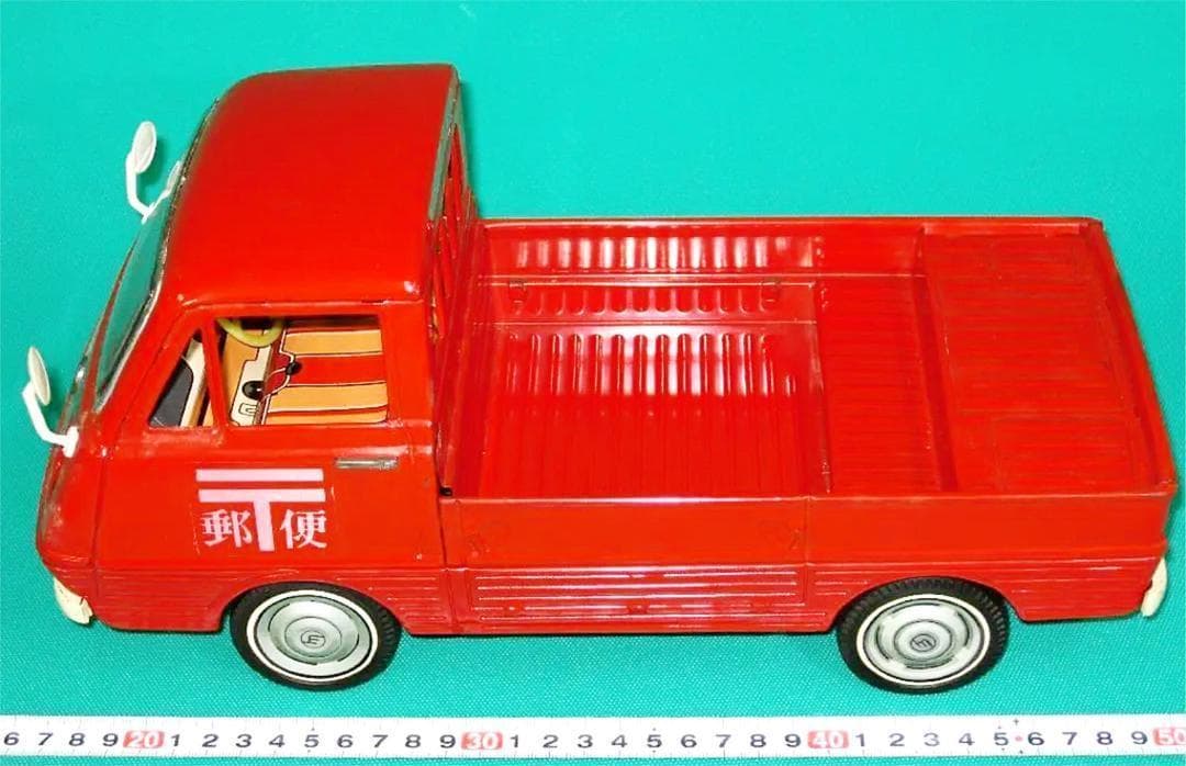 ブリキ玩具　マツダ　ボンゴトラック　郵便局　昭和レトロ