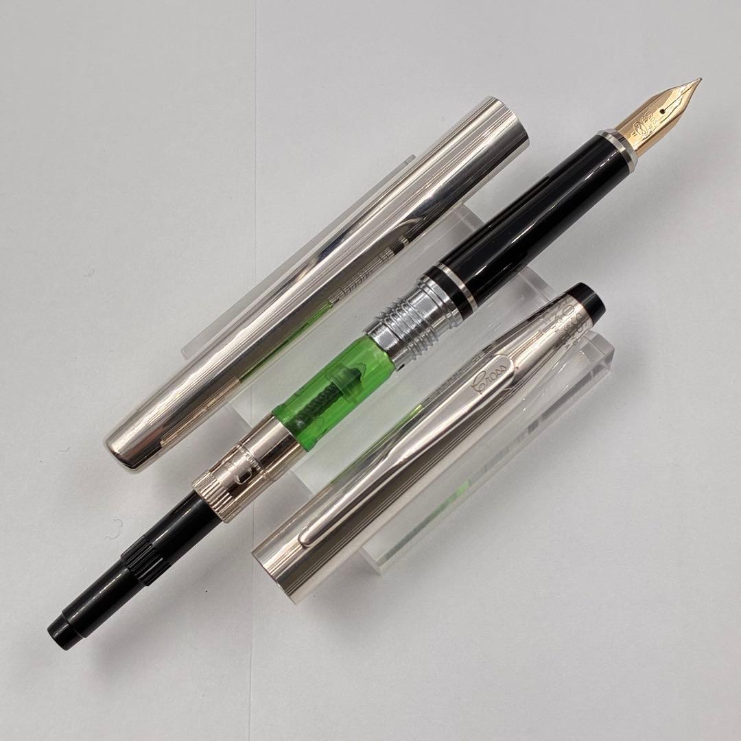 CROSS クロス センチュリー スターリングシルバー 万年筆ボールペンセット