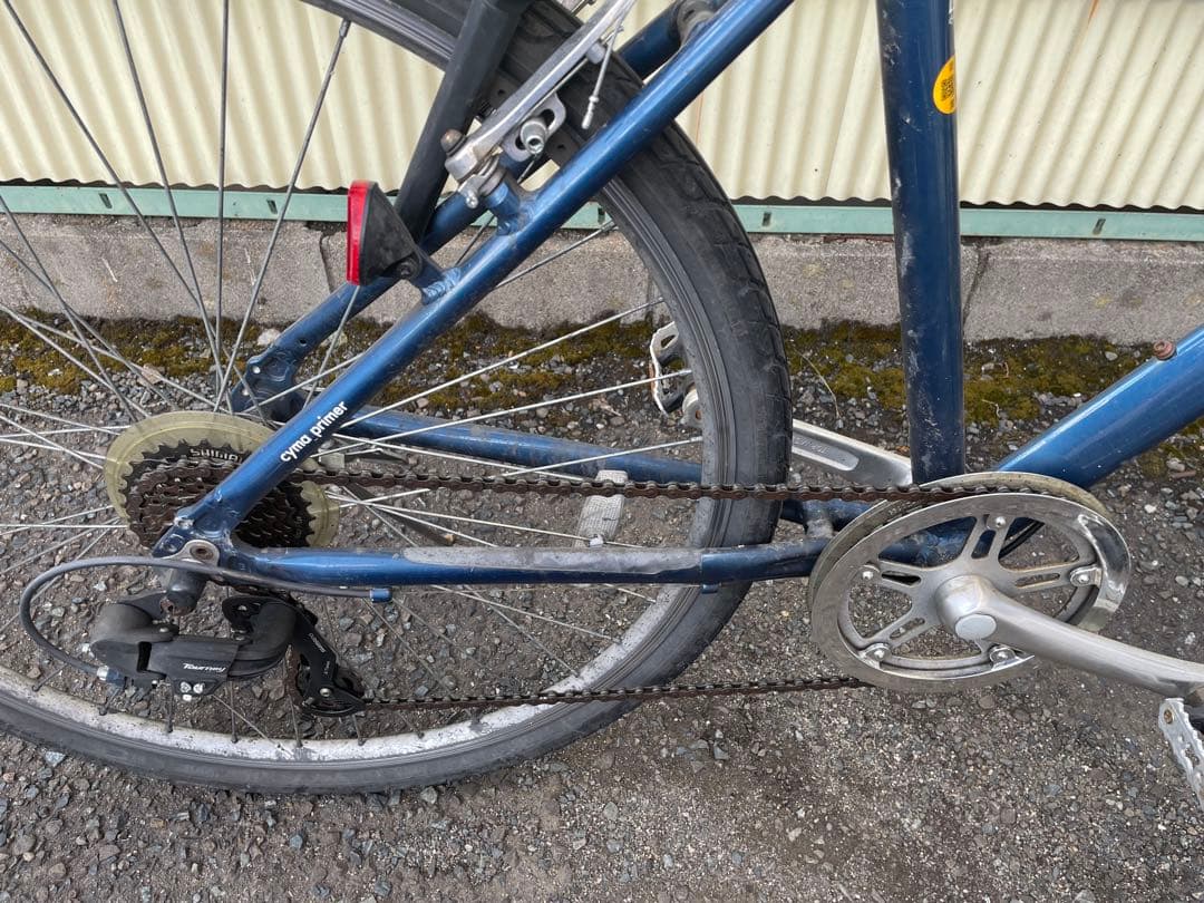 クロスバイク　アイアンブルー700C/cyma 7段変速　お得セット