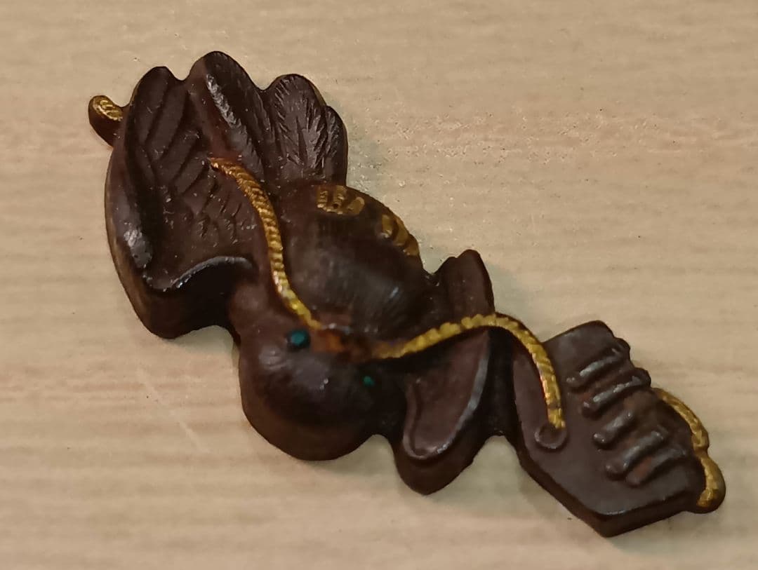 煙草入れ／超絶技巧鳥前金具／在銘あり　皆元