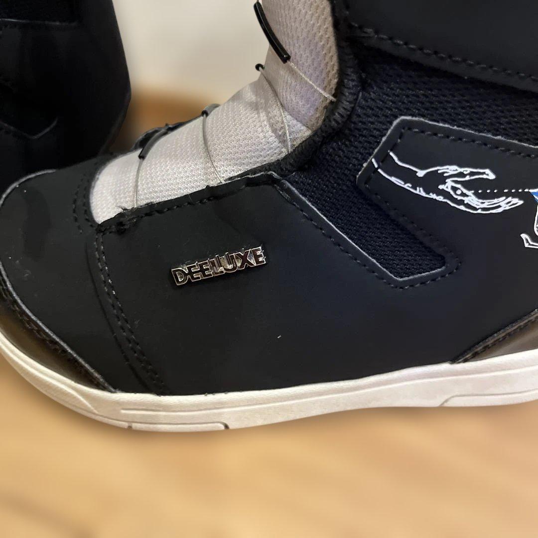 21cm子ども用 ブラック スノーボードブーツ