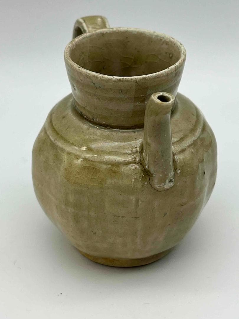 南宋時代　青磁　越州窯水注　執壺　茶壺　酒器　水滴　水指(F-105)