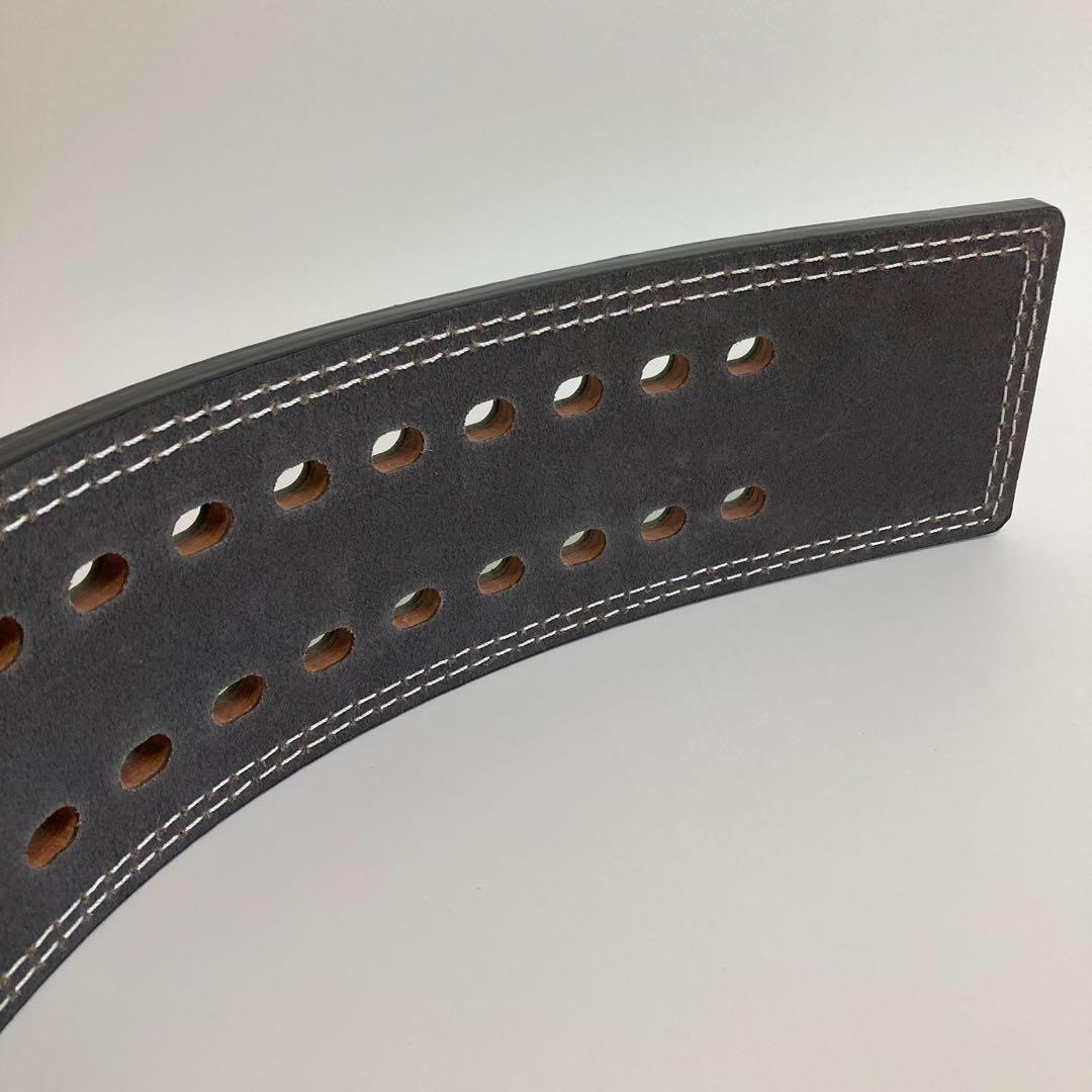 パワーベルト Sサイズ ワンタッチ可変式 本革100％ 緑×ゴールド レバー