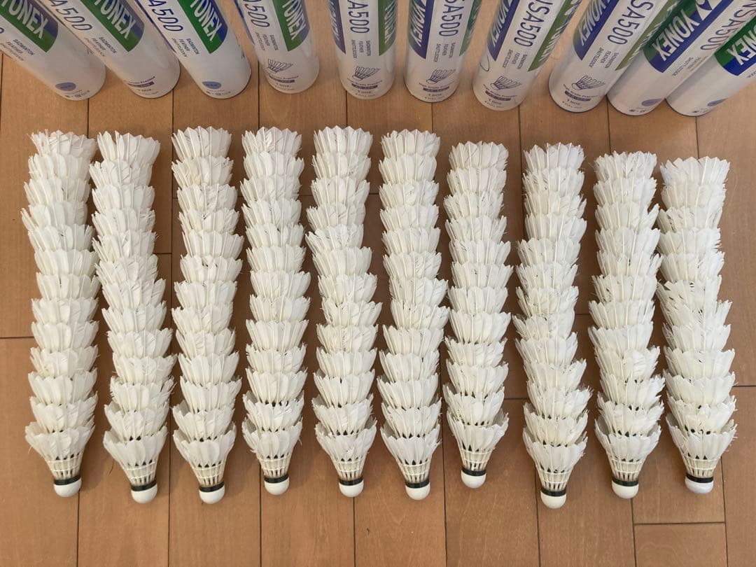 エアロセンサ500など　リペア済み基礎打ち・ノック用シャトル126個