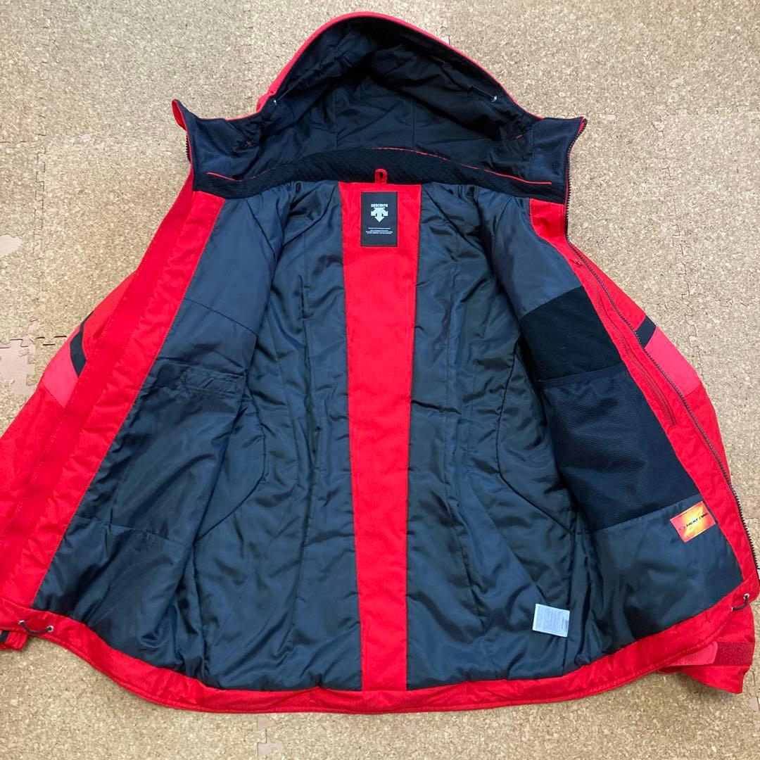 【美品】デサント DESCENTE スキーウェア スキー ジャケットMメンズ 赤