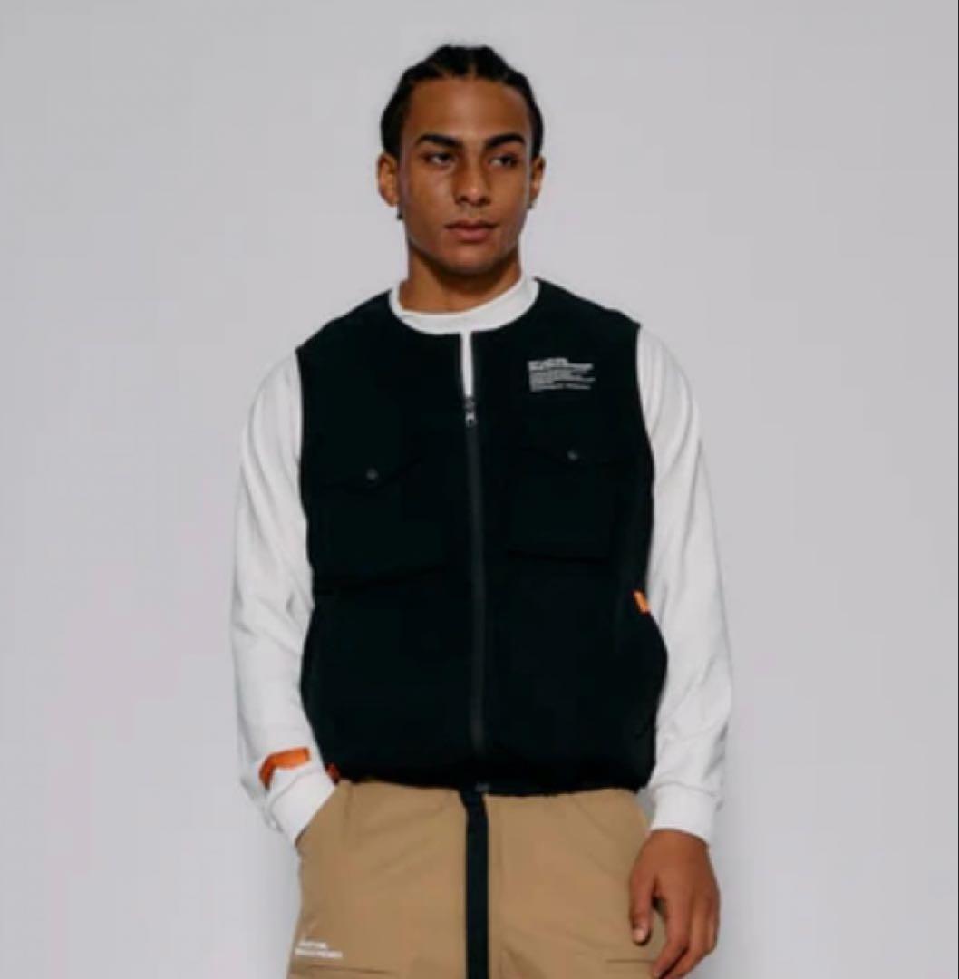 ラフロッグRUFLOG FLEX PLAYFIELD VESTベスト ブラックL