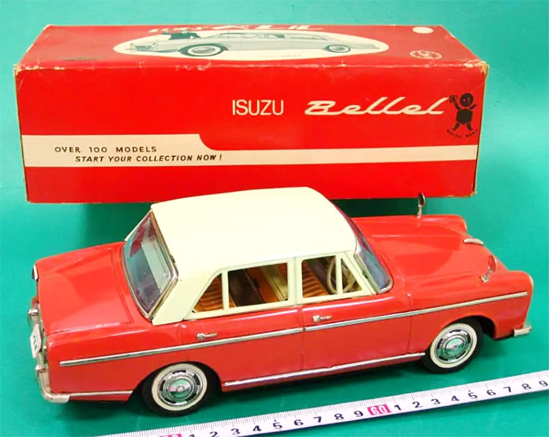 美品 ブリキ 玩具  いすず　ベレル　箱付 昭和レトロ　骨董品 長嶋茂雄