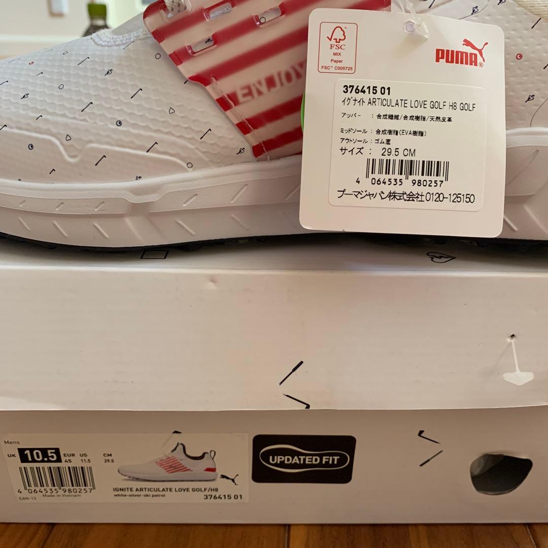 がく　新品未使用 限定モデルPUMA ゴルフシューズ 29.5㎝