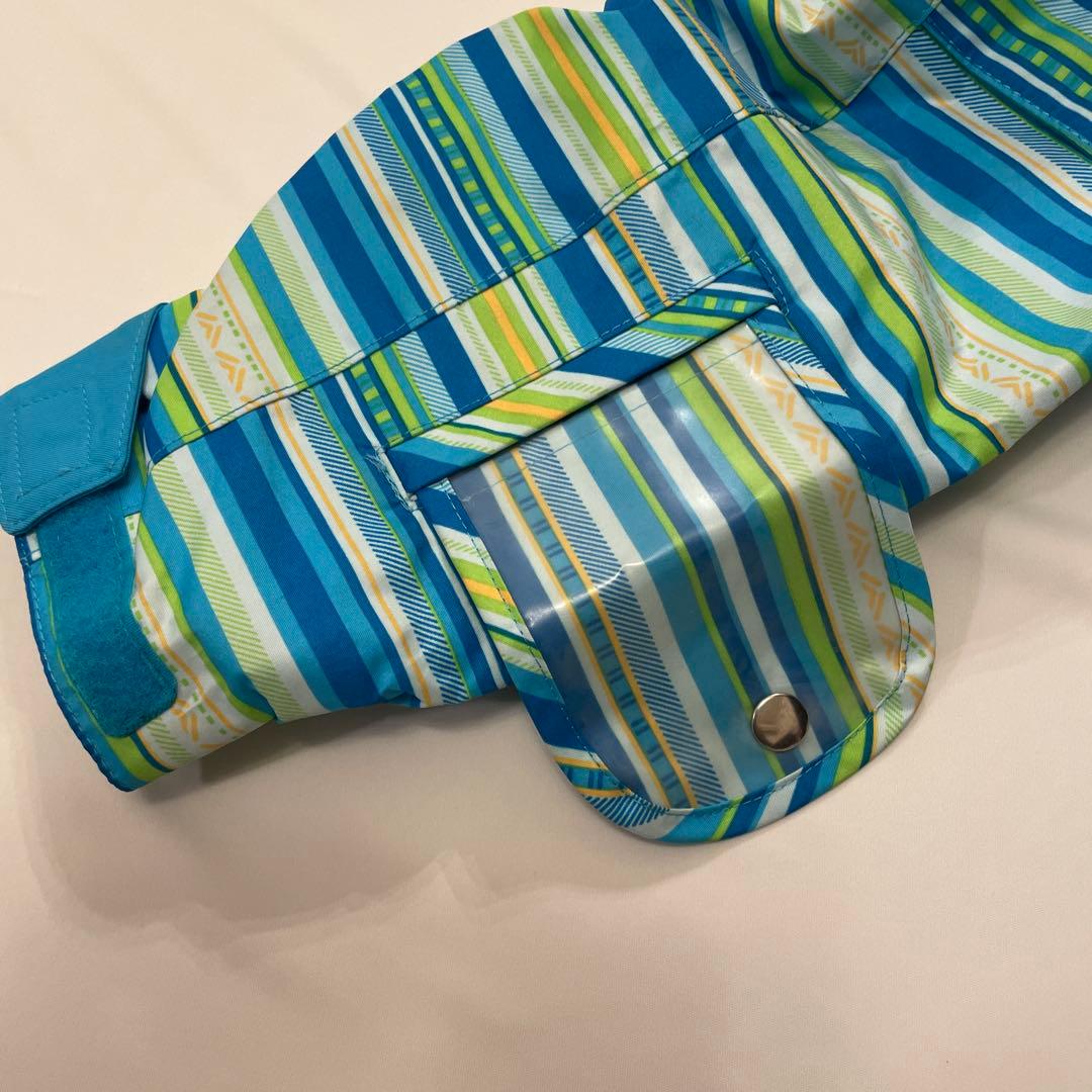 GOLDWIN スキーウェア　上下　140 ブルー&ライムグリーン