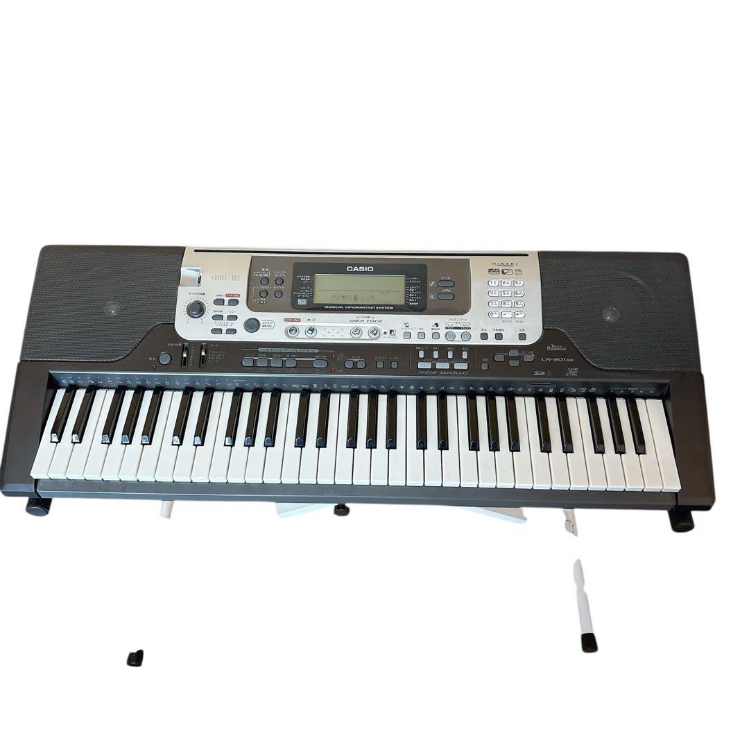 CASIO 電子ピアノ LK-301BB スタンド付き