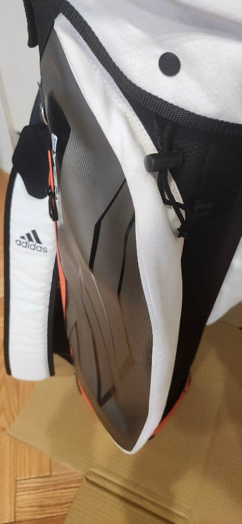 レンさん用adidas ゴルフキャディバッグ ブラック/オレンジ