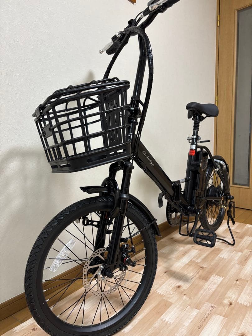 折りたたみ式電動アシスト自転車 20インチ黒 引き渡し希望