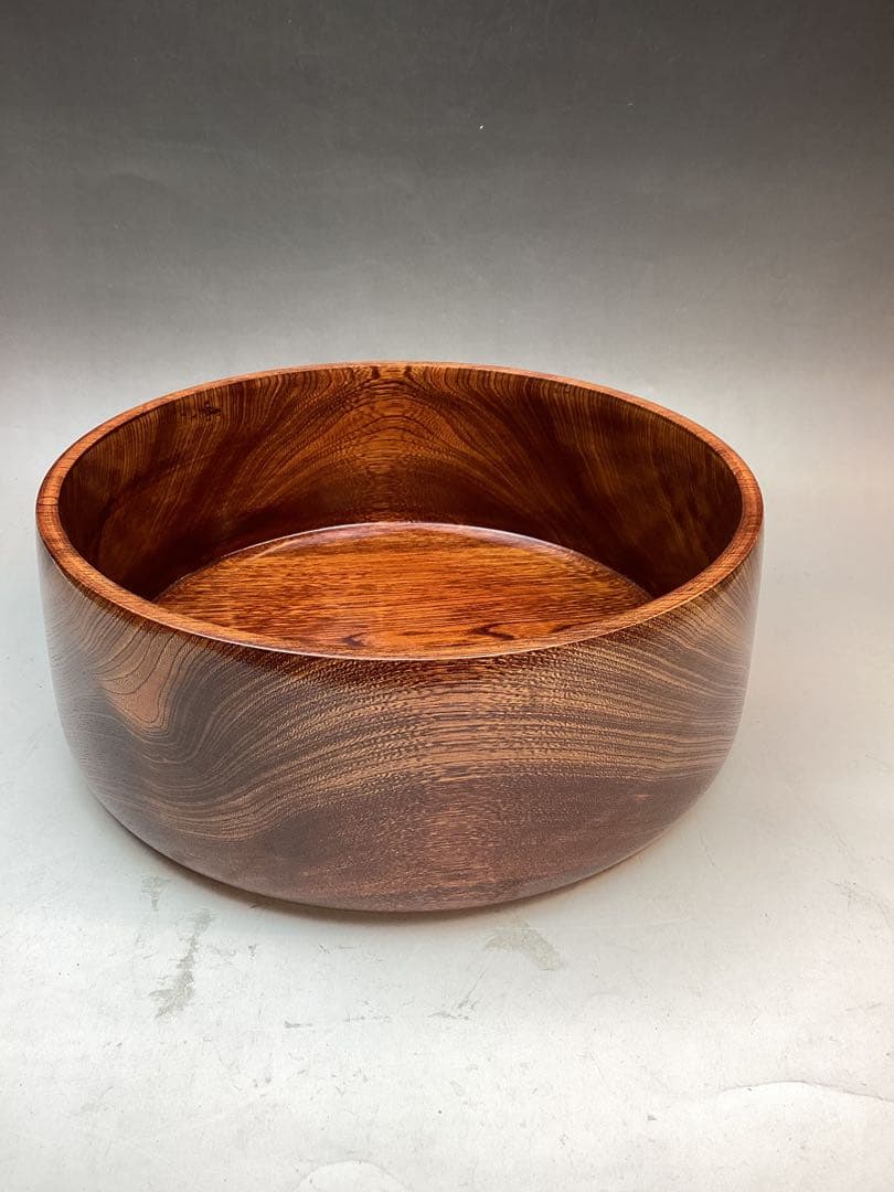 〈未使用〉木製￼ 御茶櫃　ちゃびつ くり抜き　茶道具　直径27cm　送料込み