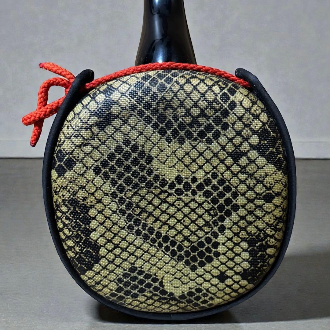 【動作確認済】沖縄三線 人工皮 蛇柄 本体のみ 美品 安定感◎