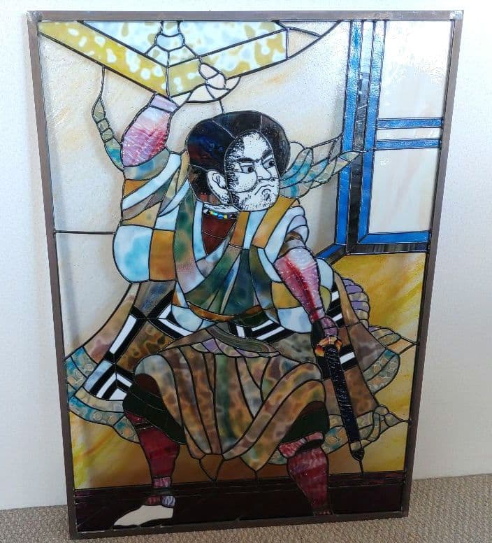 ステンドグラス碁盤のパネル