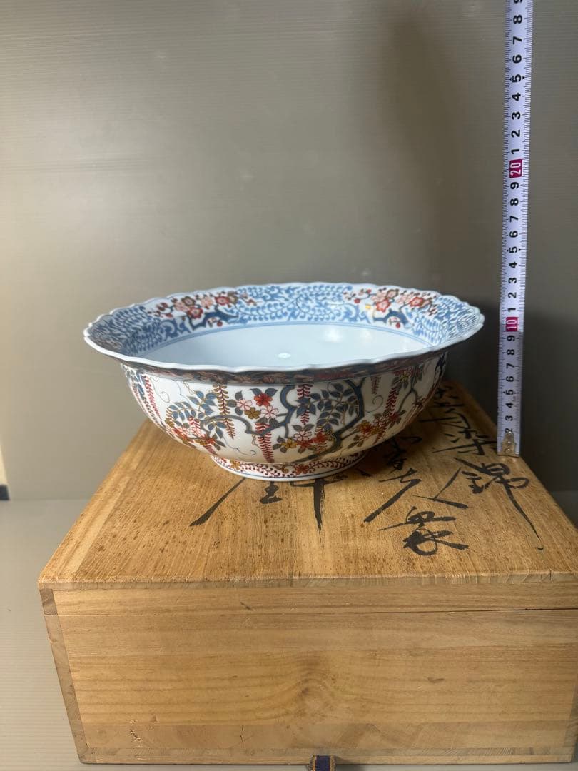 2487 福右衛門作　古伊万里　献上手染錦　深鉢