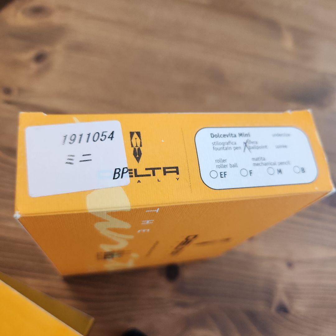 未使用品 デルタ ドルチェビータ ミニ シルバー ボールペン