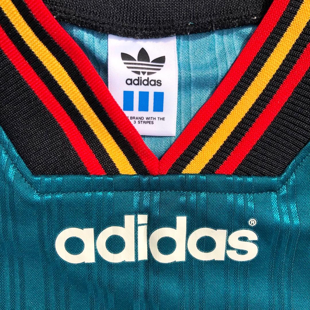 90s adidas サッカーユニフォーム セットアップ Oサイズ XL 緑 黒