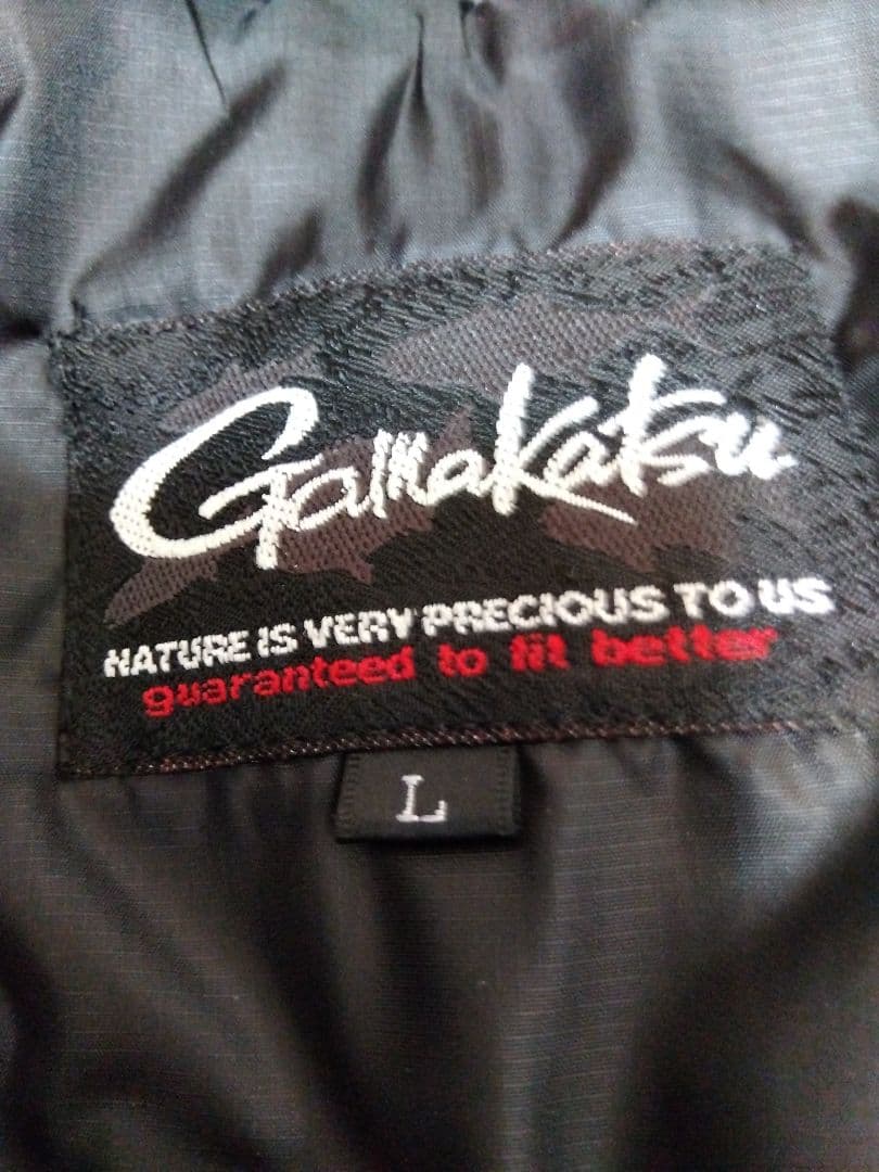 がまかつ ダウンジャケット フィッシングウエアー 防寒着 L ブラック