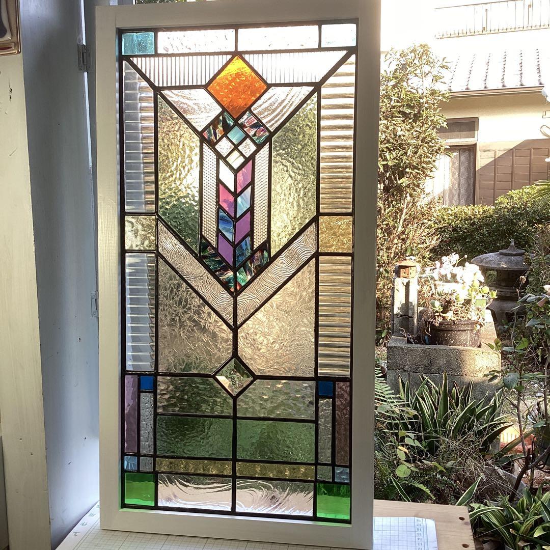 ステンドグラスパネル住宅用FLーJV6(1423)