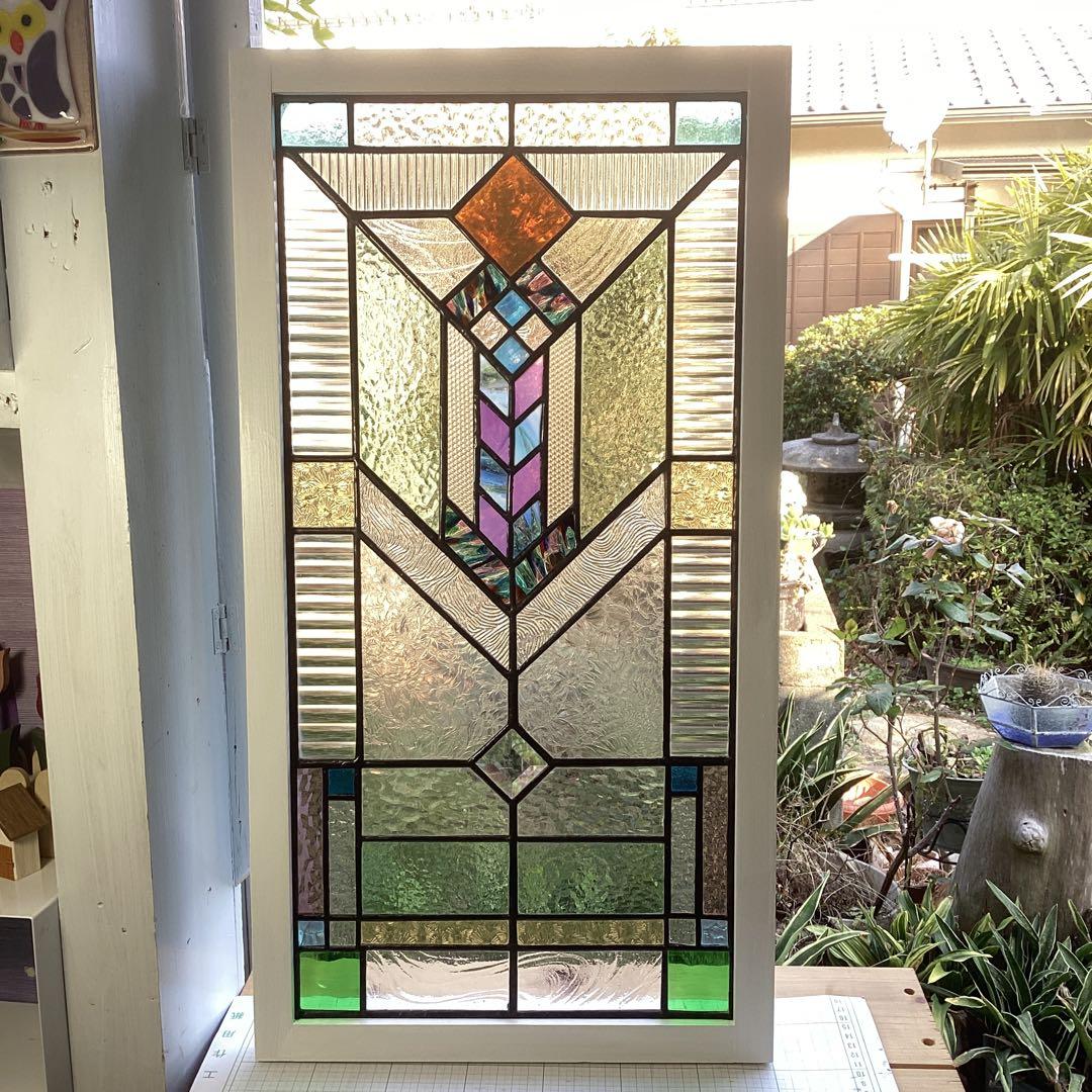 ステンドグラスパネル住宅用FLーJV6(1423)