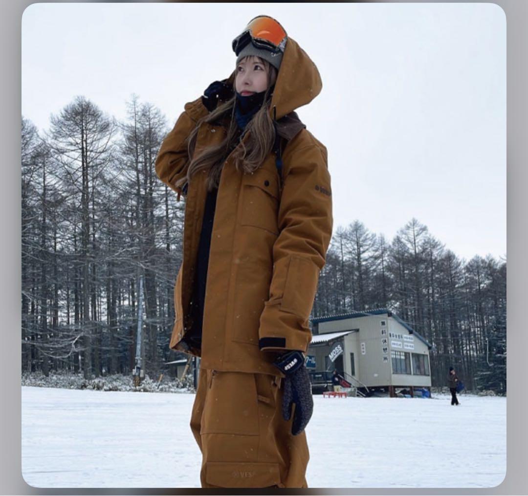 vesp コーデュロイ襟付きスノーボードウェア Mサイズ インク