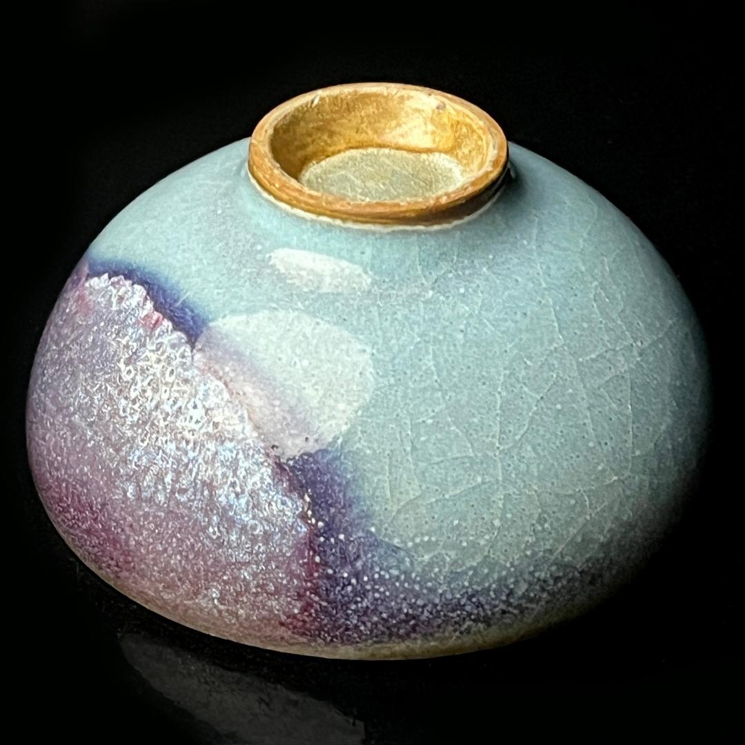 唐物 鈞窯紫斑釉小碗 擺件 宗 款 中国美術 古玩 SH106